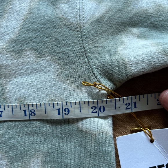 NWT BFFS & BABES MOSS MOVES <3 Tie-Dye Cropped Raw Hem Sweatshirt size 0 - Picture 6 of 7